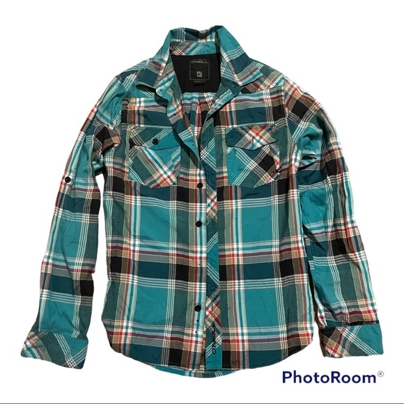 O'Neill Other - O’Neill Mens Small Plaid Button Up Dress Shirt